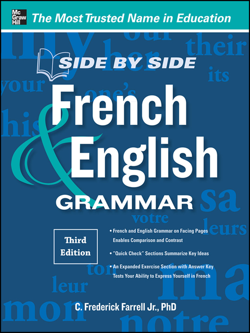 Title details for Side-by-Side French and English Grammar by C. Frederick Farrell - Available